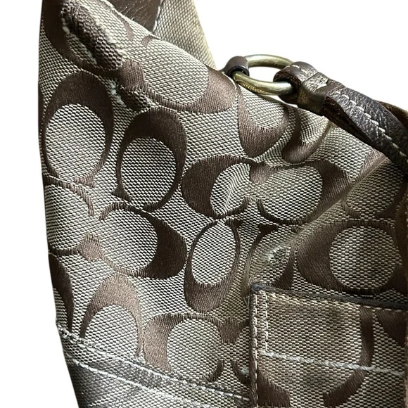 Coach vintage Hampton hobo shoulder bag All over big logo - Picture 3 of 9